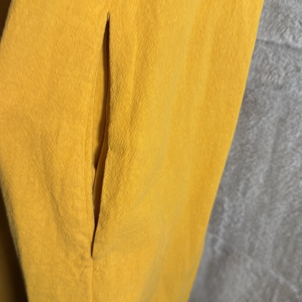 Yellow Dress NWT Emery Rose Dress‎ asymmetrical hem women’s XL lightweight - Picture 8 of 13